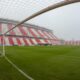 Arco vacío en el Estadio 15 de Abril de Unión de Santa Fe.
