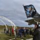 Hugo Chávez, Veterano de Malvinas en el último armado de la Carpa de la Dignidad. Créditos: Malvinas En La Memoria 