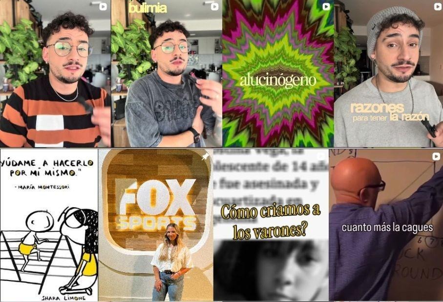 Captura de los perfiles de @psiquiatriadebolsillo y @psico.hacker en Instagram.